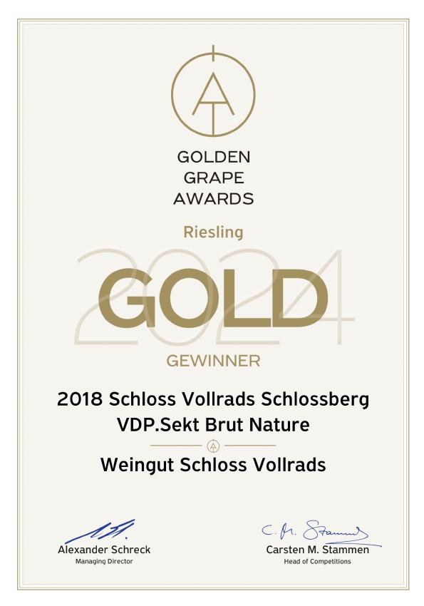 2018 Schloss Vollrads SCHLOSSBERG Riesling Sekt Brut Nature